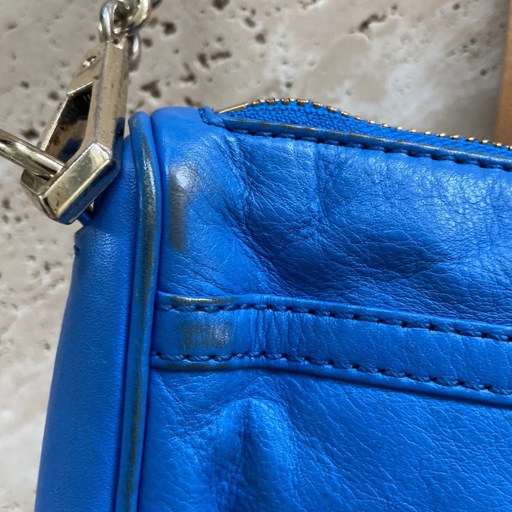 Rebecca Minkoff Electric Blue Leather Crossbody Bag